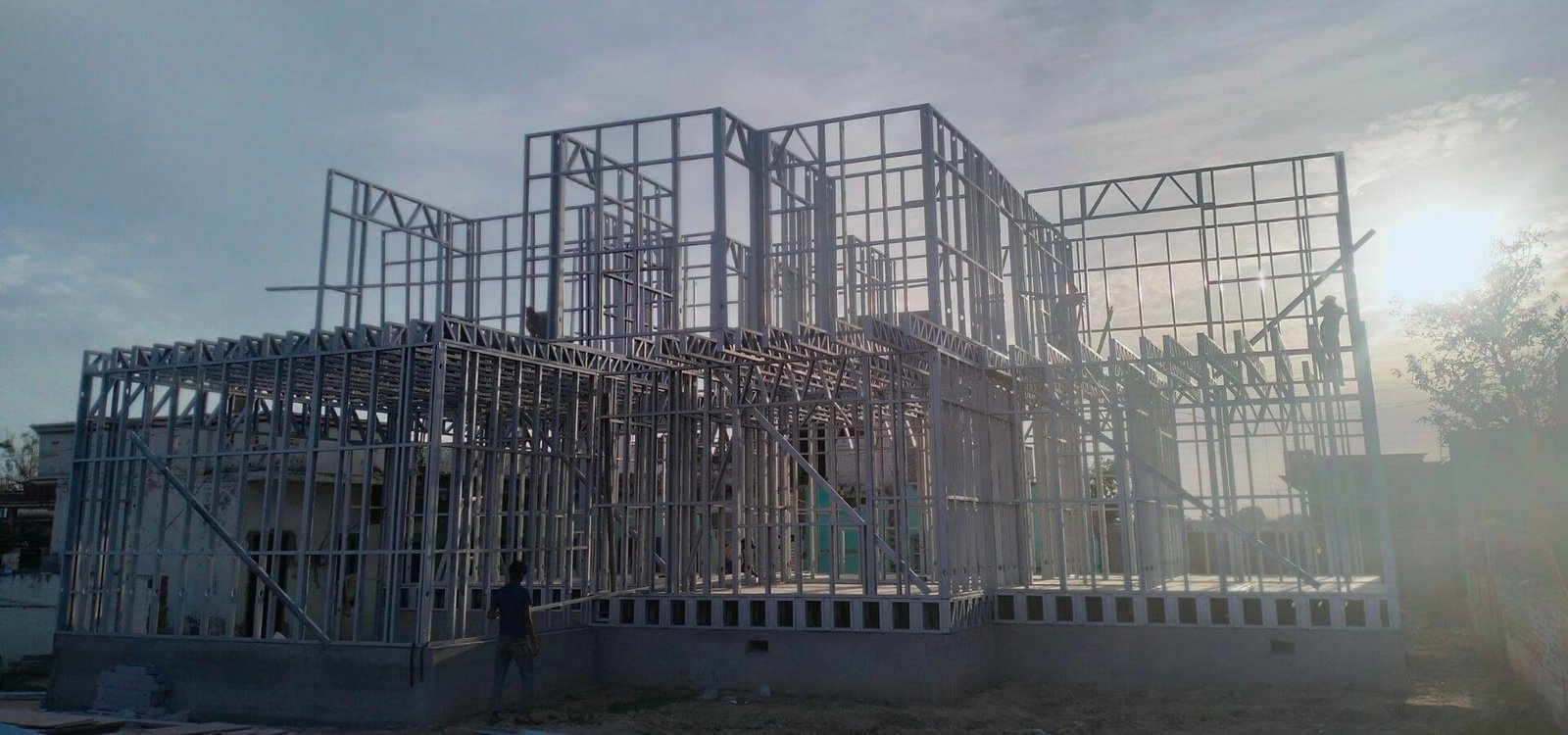G+1 Residential Building Front Facade