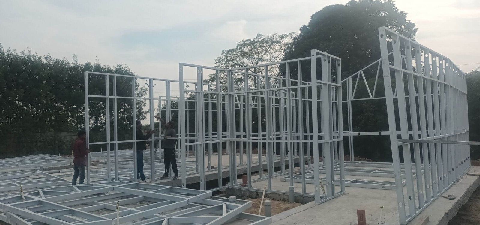 Structural Steel MS Framework Construction